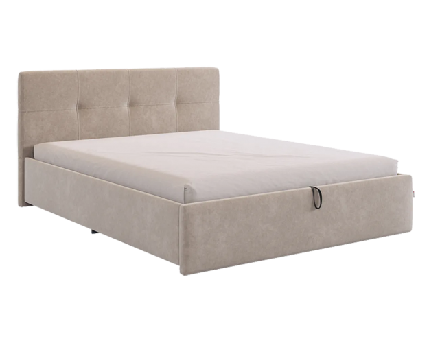 Кровать с подъемным механизмом Веста 1600 капучино (велюр)