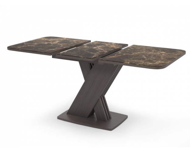 Стол раздвижной Неаполь B1 мрамор коричневый / венге Стол раздвижной Неаполь B1 мрамор коричневый / венге