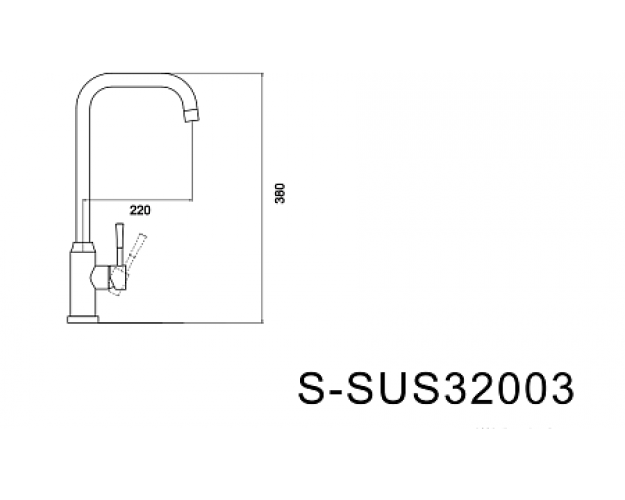 Смеситель Savol S-SUS32003 для кухонной мойки